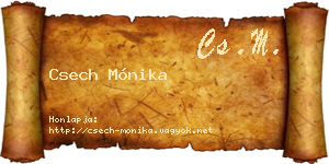 Csech Mónika névjegykártya